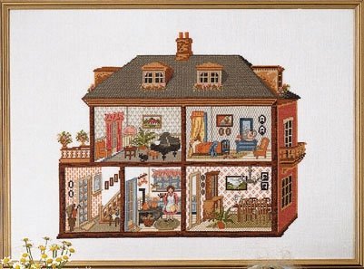 Набор для вышивания "Домик для кукол (Dolls-house)" PERMIN