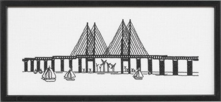 Набор для вышивания "Мост. Графика. (The Øresund Bridge)" PERMIN