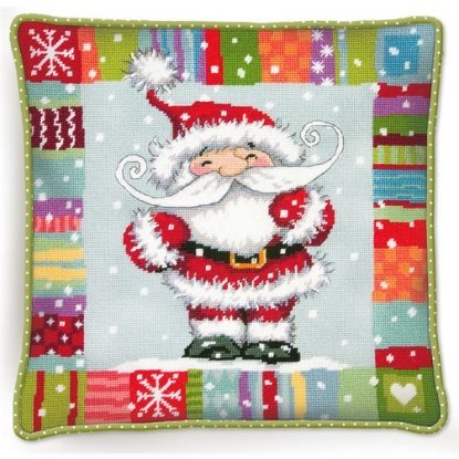 Набір для вишивання гобеленом "Санта з візерунком//Patterned Santa" DIMENSIONS 71-09157