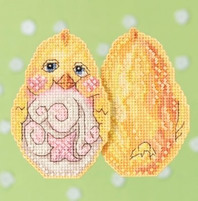 Набір для вишивання "Yellow Chick//Жовте курча" Mill Hill JS181712