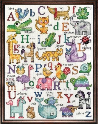 Набір для вишивання хрестиком "ABC Sampler/Семплер Алфавіт" Design Works