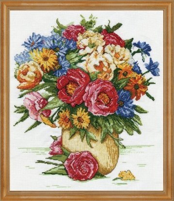Набір для вишивання хрестиком "Majestic Floral//Величні квіти" Design Works
