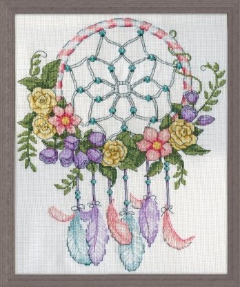 Набір для вишивання хрестиком "Pastel Dreamcatcher//Пастельний ловець снів" Design Works