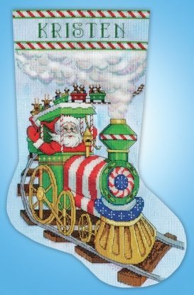 Набір для вишивання хрестиком "Santa's Train//Поїзд Санти" Design Works