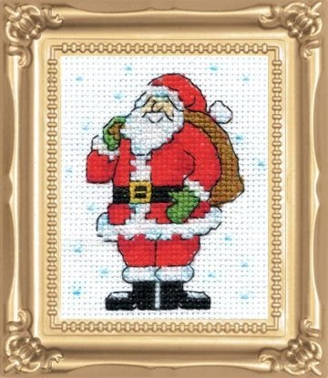 Набір для вишивання хрестиком "Standing Santa//Стоячий Санта" Design Works