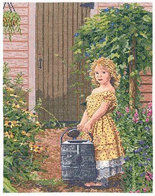 Набір для вишивання хрестиком "The Gardener"s Daughter//Дочка садівника" Janlynn