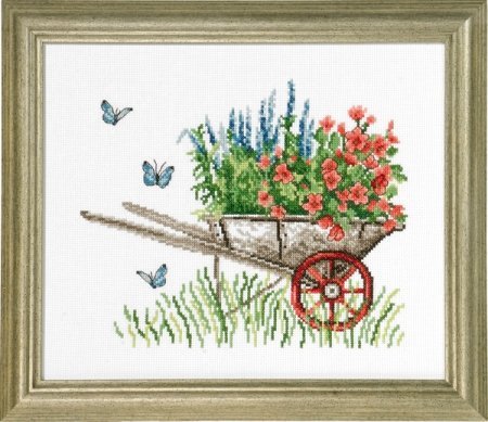 Набор для вышивания "Тачка (Wheelbarrow)" PERMIN