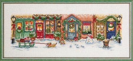 Набор для вышивания "Рождественская улица (Christmas street)" PERMIN