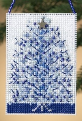 Набір для вишивання "Silvery Tree //Срібна ялинка" Mill Hill MH160303