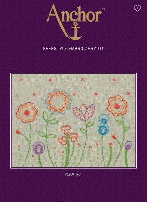 Набор для вышивания Гладь "Цветы (Fleur)" ANCHOR