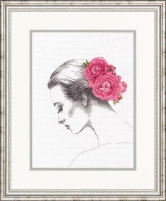 Набір для вишивання хрестиком "Квітковий портрет//Floral Portrait" DIMENSIONS 70-35379