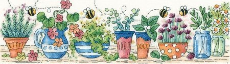 Набір для вишивання хрестиком "Трав'яний сад//Herb Garden" Heritage Crafts
