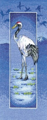 Набір для вишивання хрестиком "Лелека//Crane" Heritage Crafts