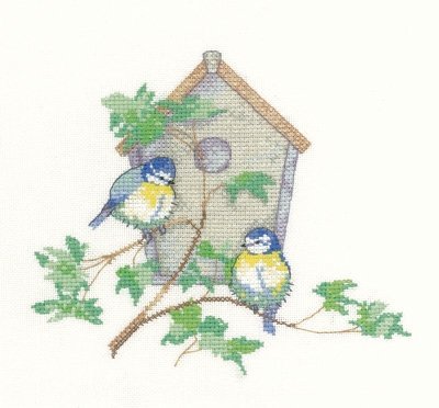 Набір для вишивання хрестиком "Шпаківня//Nesting Box" Heritage Crafts