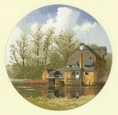 Набір для вишивання хрестиком "Водяний млин//Watermill" Heritage Crafts