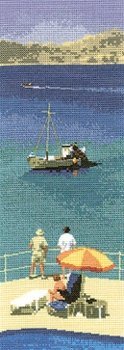 Схема для вышивания крестом "Голубые воды//Blue Waters" Heritage Crafts