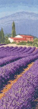Схема для вышивания крестом "Лавандовые поля//Lavender Fields" Heritage Crafts