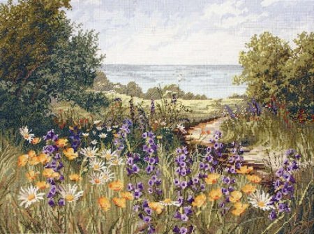 Набор для вышивания "Дорога к морю (Clifftop Footpath)" ANCHOR