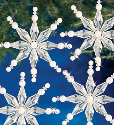 Набір для бісероплетіння "Faceted Snowflake//Гранована Сніжинка" The Beadery