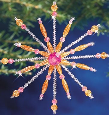Набір для бісероплетіння "Pink & Hyacinth Sputnik//Рожевий і гіацинтовий супутник" The Beadery