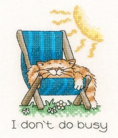 Набір для вишивання хрестиком "Я не занятий//I Don't do Busy" Heritage Crafts