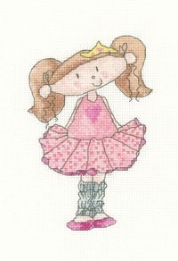 Схема для вышивания крестом "Балерина//Ballerina" Heritage Crafts