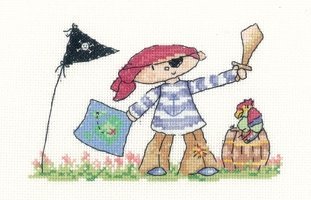 Схема для вишивання хрестиком "Маленький Пірат//Little Pirate" Heritage Crafts