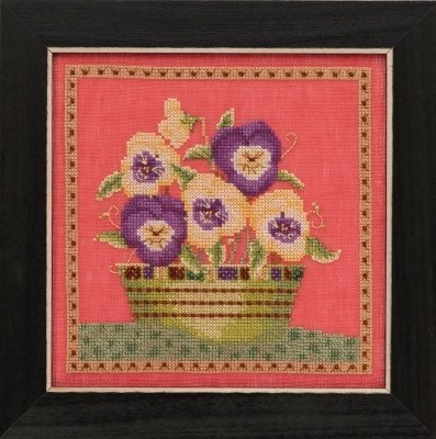 Набір для вишивання "Pansies//Братки" Mill Hill DM301911