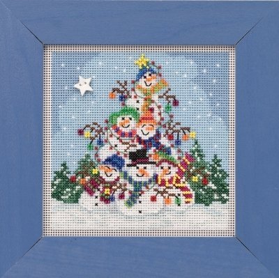 Набір для вишивання "Snowman Pile//Купка Сніговиків" Mill Hill MH141932