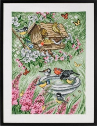 Набор для вышивания "Птицы в саду (Birds in Garden)" PERMIN