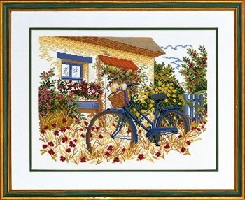 Набір для вишивання "Синій велосипед (Blue bike)" Eva Rosenstand