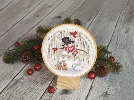 Набір для вишивання хрестиком "Радісна Снігова куля//Joyful Snowglobe" DIMENSIONS 70-08979