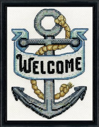 Набір для вишивання хрестиком "Welcome Anchor//Ласкаво просимо Якір" Design Works
