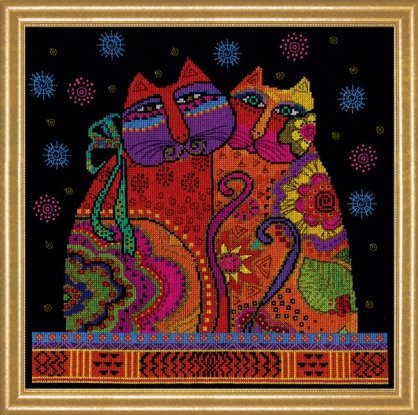 Набір для вишивання хрестиком "Cat Pair//Пара кішок" Design Works