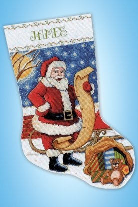 Набор для вышивания крестом "Santa's List//Список Санты" Design Works