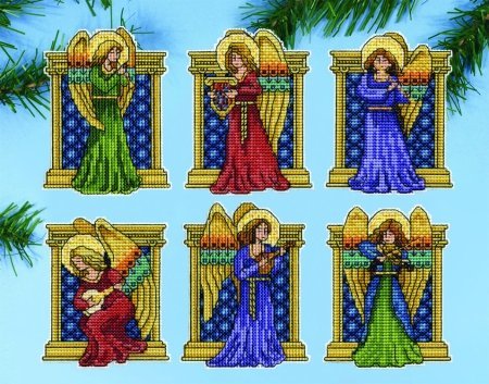 Набір для вишивання хрестиком "Medieval Angels//Середньовічні ангели" Design Works
