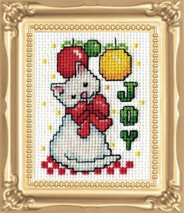 Набір для вишивання хрестиком "Joy Kitty//Кошеня радості" Design Works
