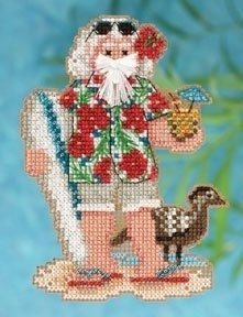 Набір для вишивання "Hawaii Santa//Гавайський Санта" Mill Hill