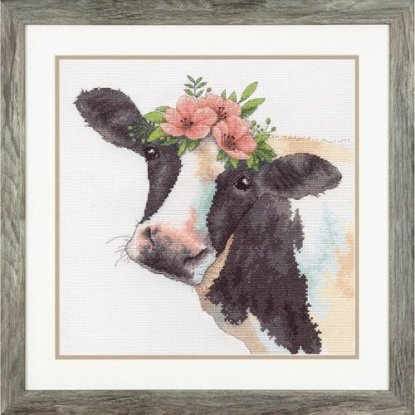 Набір для вишивання хрестиком "Sweet Cow//Солодка корова" DIMENSIONS