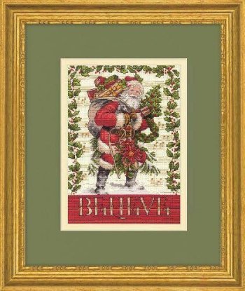 Набір для вишивання хрестиком "Believe in Santa//Вірити в Санту" DIMENSIONS