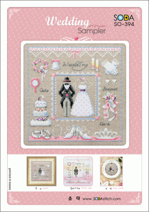 Набір для вишивання (Aida 14) ''Wedding Sampler//Весільний семплер'' SODA Stitch