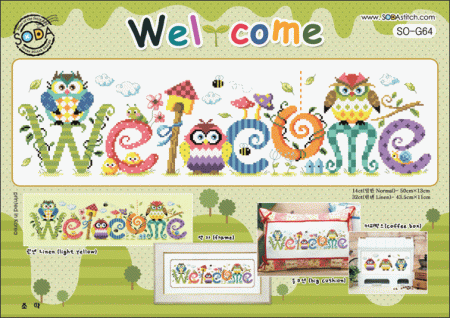 Схема ''Welcome//Милости просим'' SODA Stitch