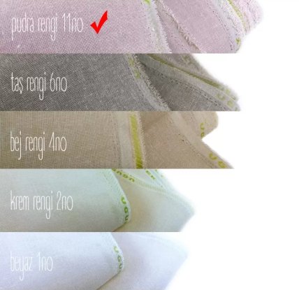 Тканина рівномірна (32ct) Powder Color (80% Льон, 20% Поліестер) 180см Ugur Ipek Italy Linen