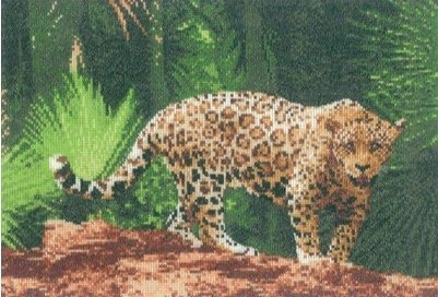 Схема для вышивания крестом "Ягуар//Jaguar" Heritage Crafts