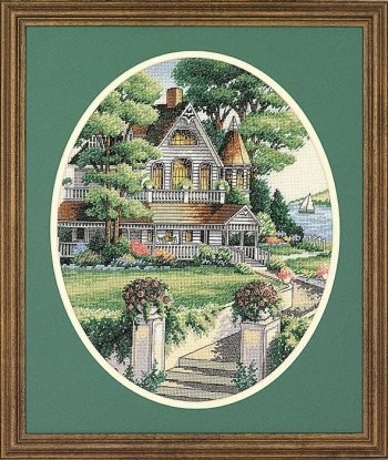 Набір для вишивання хрестиком "Lovely Victorian Home//Чудовий вікторіанський будинок" DIMENSIONS